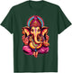 Hindu Ganesha Puja Elephant God India Meditation Yoga Murti T-Shirt - T-Shirt | Forest