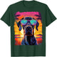 Pet Dog Vintage Great Dane Hawaiian Graphic T-Shirt - T-Shirt | Forest