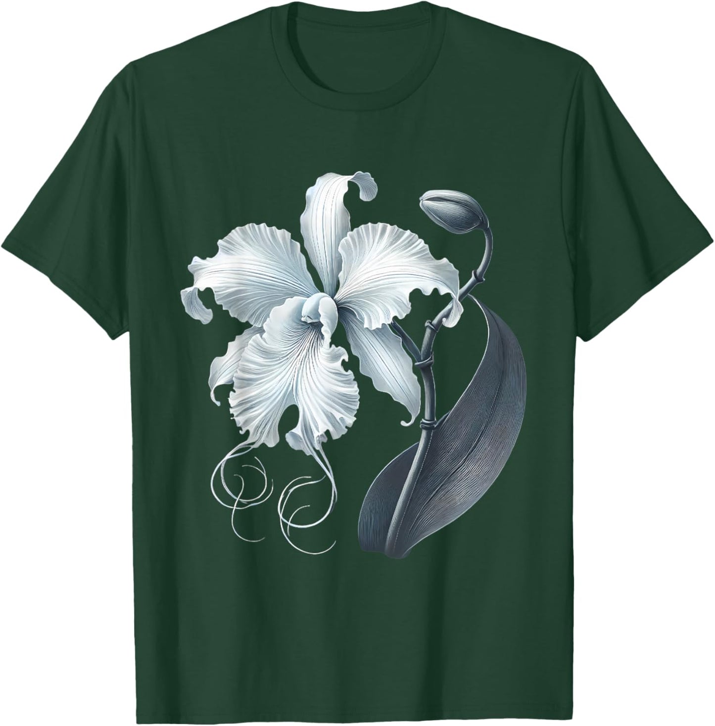 Ghost Orchid Flower Plant T-Shirt - T-Shirt | Forest