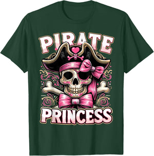 Funny Halloween Costume Pirate Princess Coquette Bow T-Shirt - T-Shirt | Forest