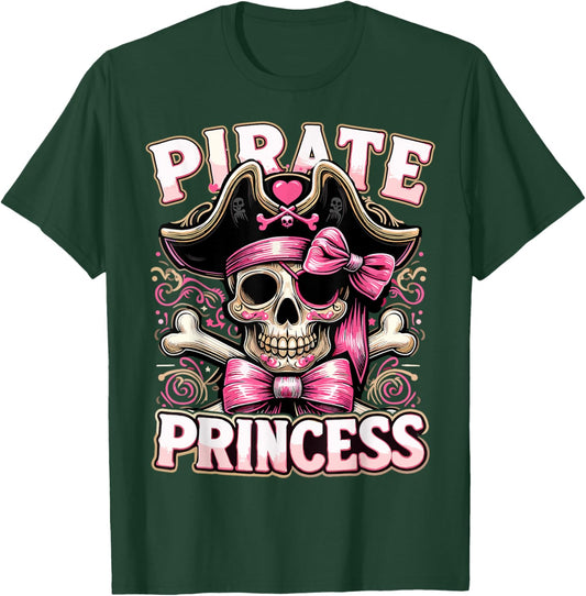 Funny Halloween Costume Pirate Princess Coquette Bow T-Shirt - T-Shirt | Forest