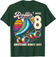 Birthday Roller Skating 8th Girls Rollin into 8 Skate Party T-Shirt - T-Shirt | Forest