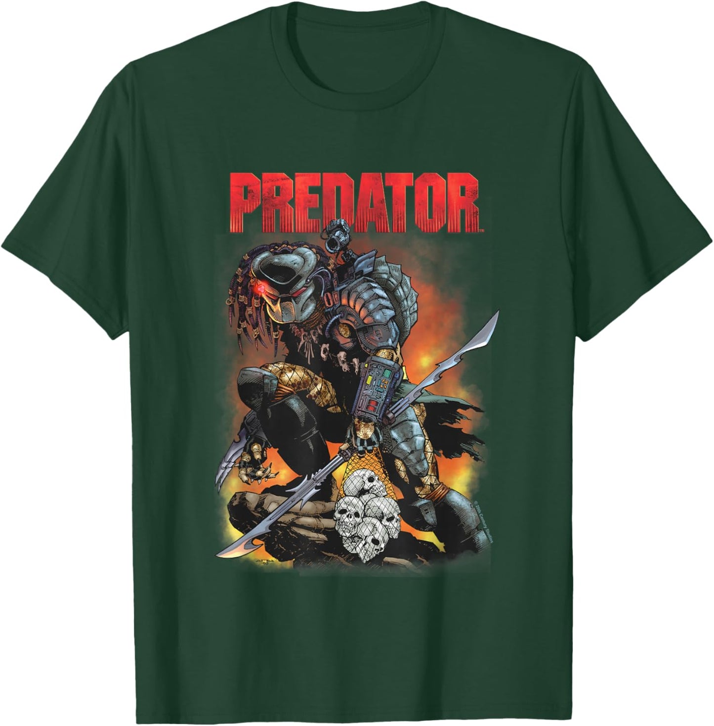 Predator Ready To Hunt Big Chest Iconic Retro Poster V2 T-Shirt - T-Shirt | Forest