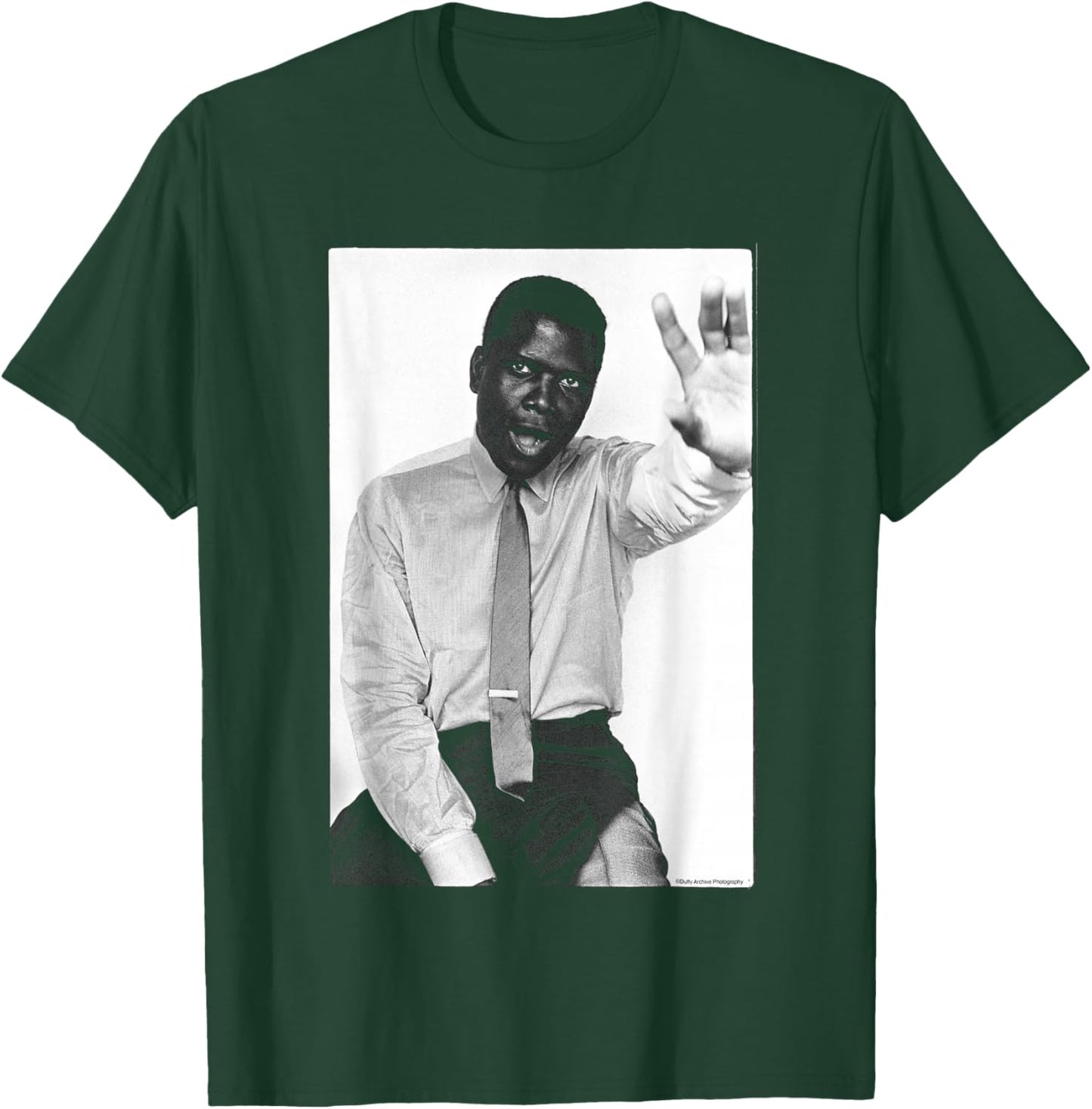 Sidney Poitier Actor 1961 Duffy Archive Photography T-Shirt - T-Shirt | Forest