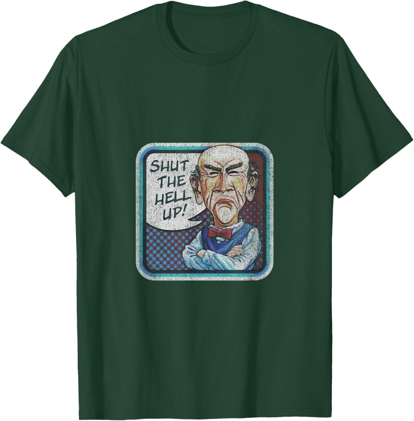 Walter Retro Washed , Small, Black T-Shirt - T-Shirt | Forest