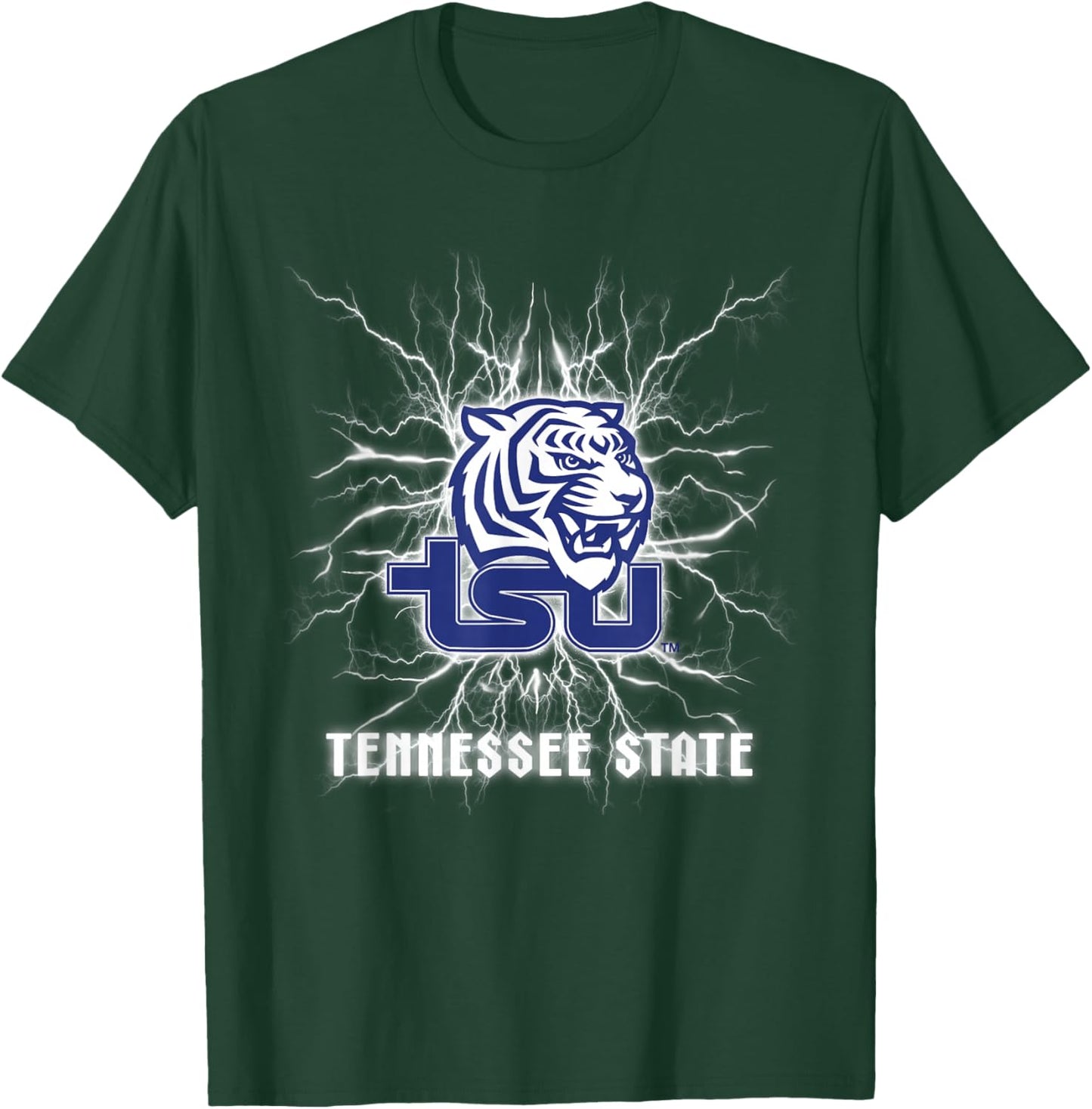 Tennessee State Tigers 90's Lightning Officially Licensed T-Shirt - T-Shirt | Forest