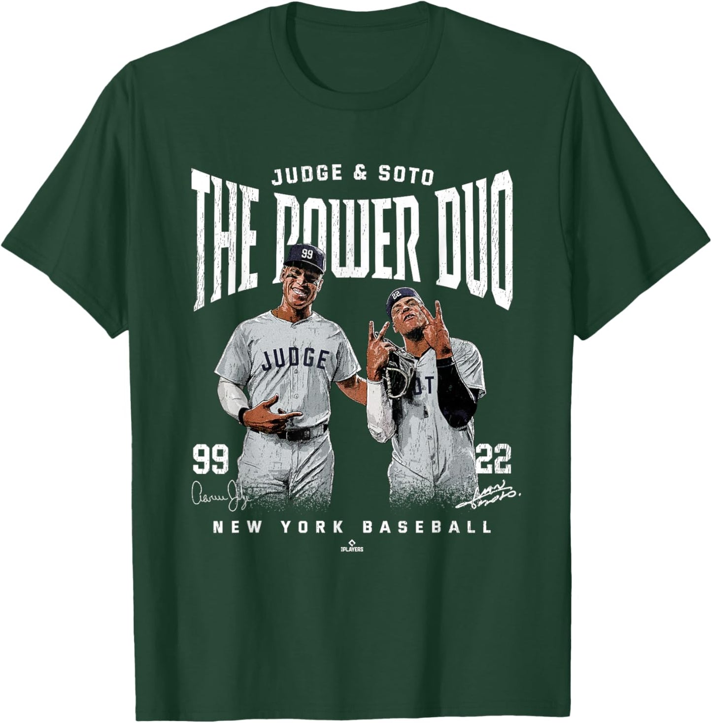 Judge & Soto The Power Duo Aaron Judge New York MLBPA T-Shirt - T-Shirt | Forest