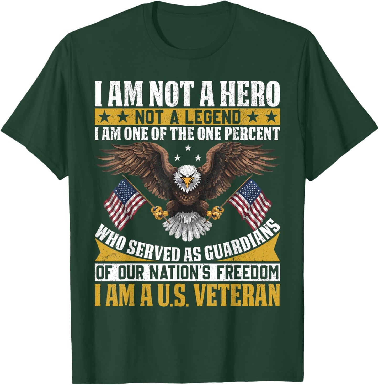 Veteran USA Veterans Day US Army America Veteran T-Shirt - T-Shirt | Forest