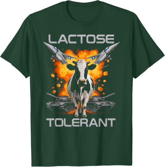 Lactose Tolerant Funny Cow T-Shirt - T-Shirt | Forest