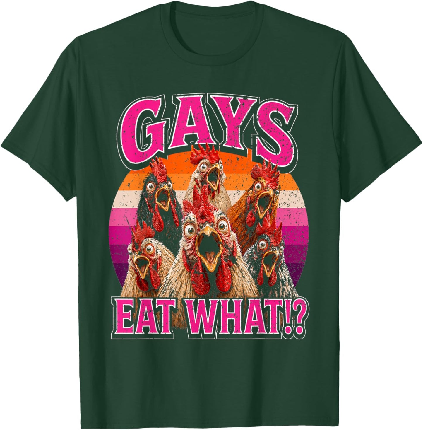 Gays Eat What Funny Pride Joke Rainbow Queer CSD Party LGBTQ T-Shirt - T-Shirt | Forest