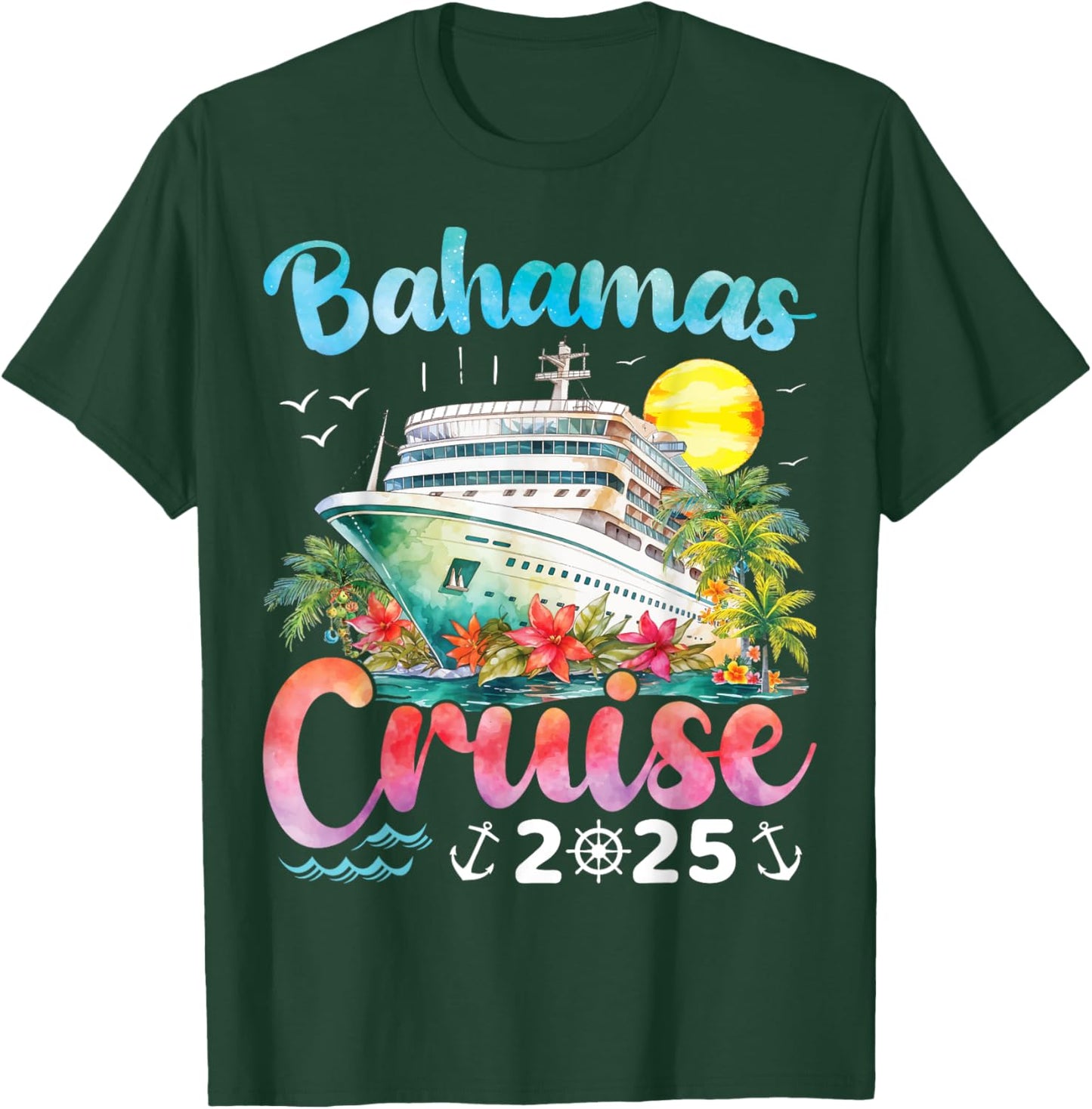Bahamas Cruise 2025 Family Matching Cruise Vacation Trip T-Shirt - T-Shirt | Forest