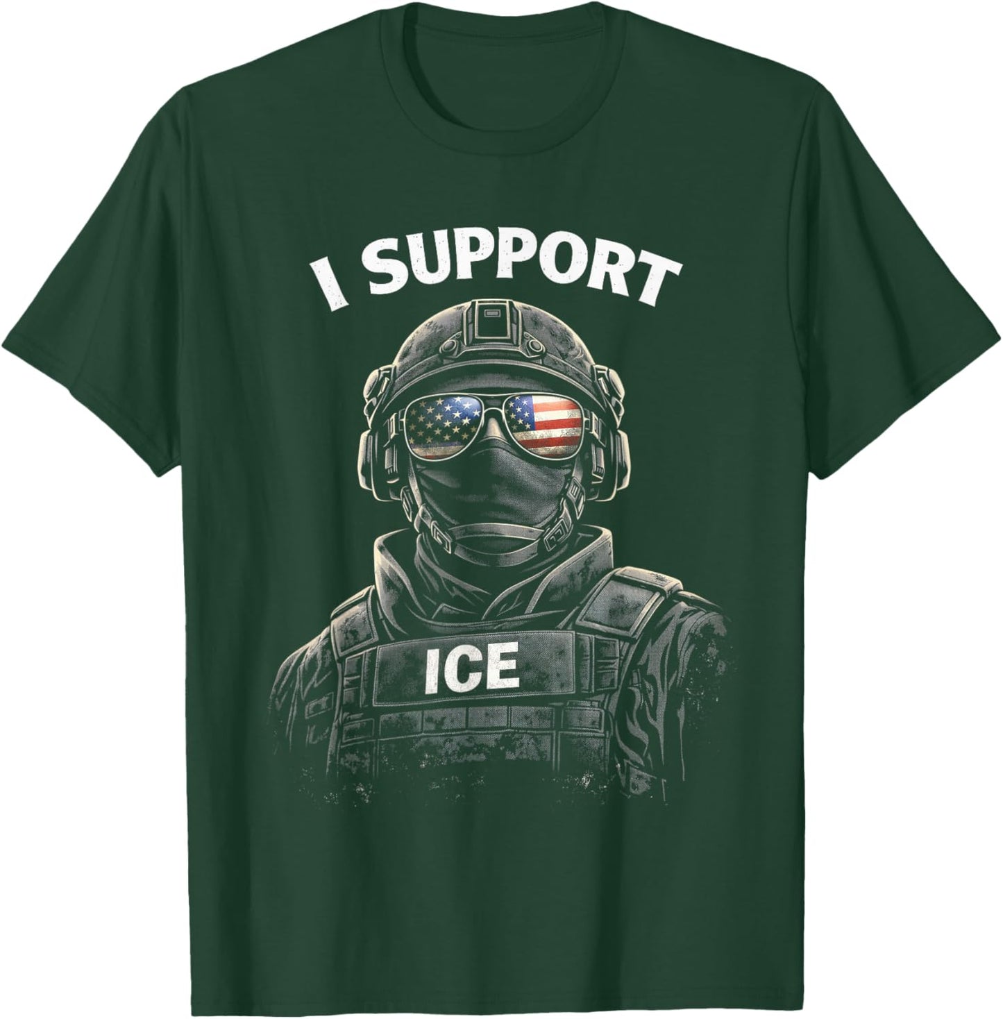 ICE Agent Federal Law Enforcement T-Shirt - T-Shirt | Forest