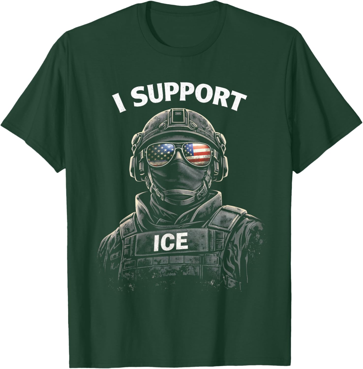ICE Agent Federal Law Enforcement T-Shirt - T-Shirt | Forest