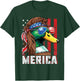 Duck Hunter Shirt USA Flag Merica Funny Waterfowl Hunting T-Shirt - T-Shirt | Forest