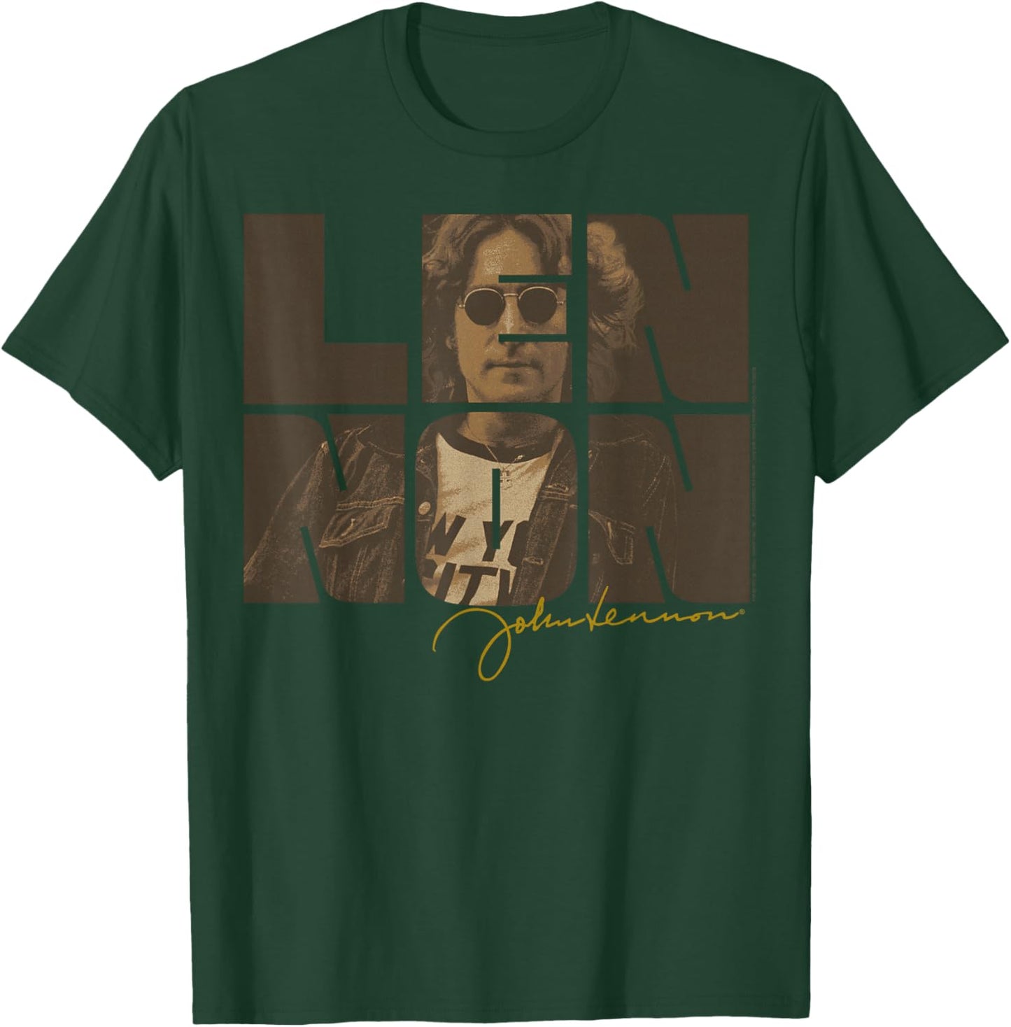John Lennon Retro Photo Art Design T-Shirt - T-Shirt | Forest
