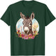 Adorable Donkey Surrounded By Colorful Flowers T-Shirt - T-Shirt | Forest