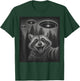 Funny Raccoon Selfie Alien UFO Gifts Women Boy Kid T-Shirt - T-Shirt | Forest