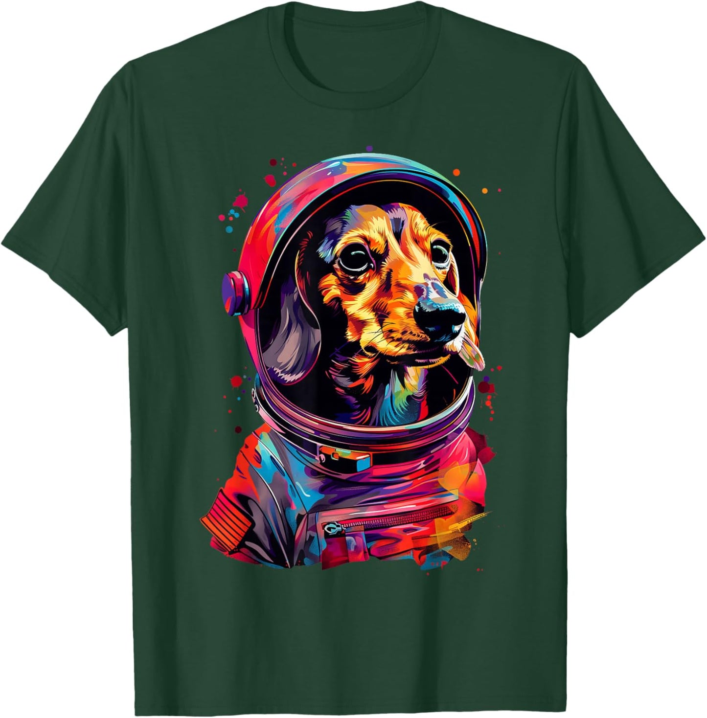 Dachshund Astronaut T-Shirt - T-Shirt | Forest