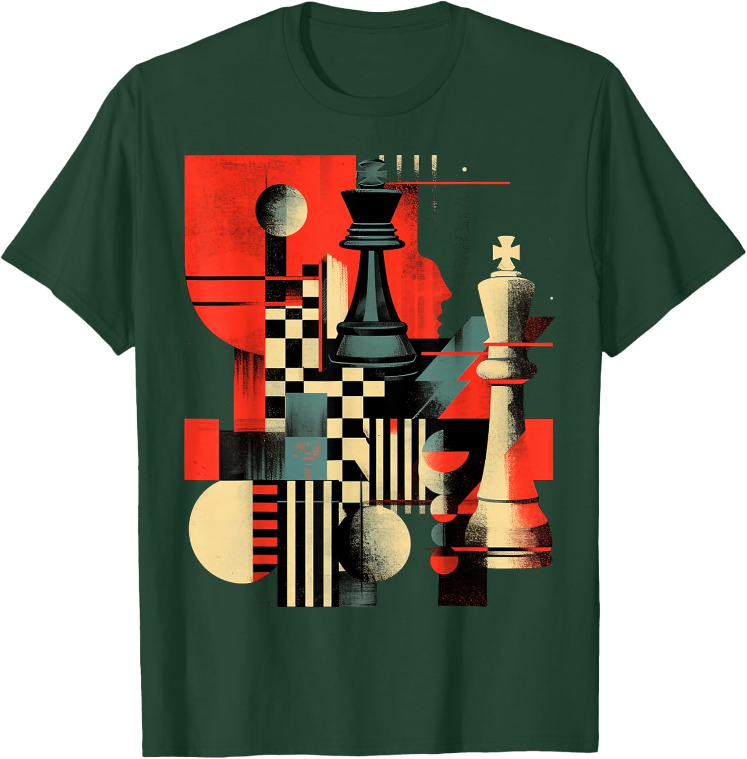 Artistic Chess player Men and Women Chess love T-Shirt - T-Shirt | Forest