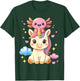 Funny Magical Unicorn Axolotl Boys Girls Teens Kids T-Shirt - T-Shirt | Forest