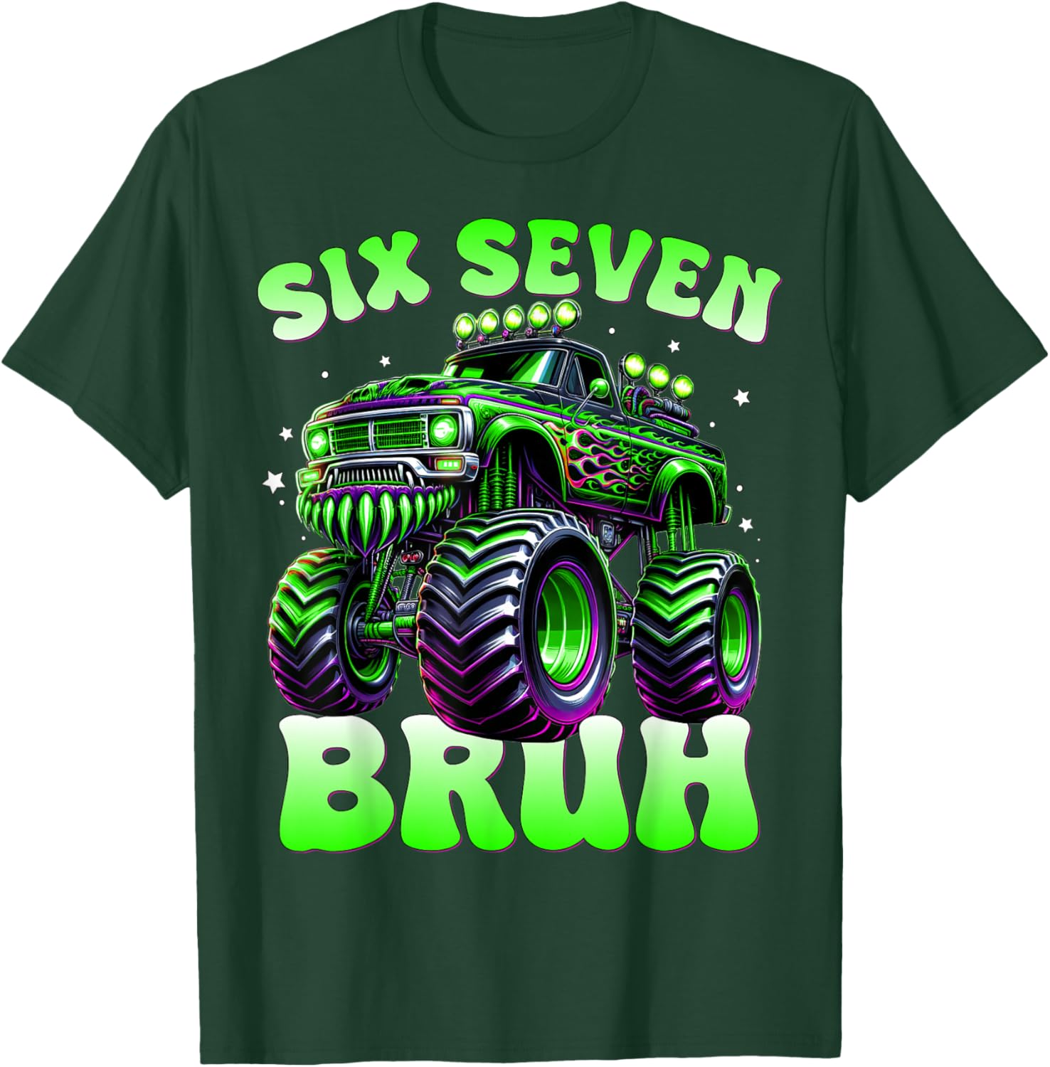 67 Meme 6 7 Bruh Truck Six Seven Bruh Funny Boys T-Shirt - T-Shirt | Forest
