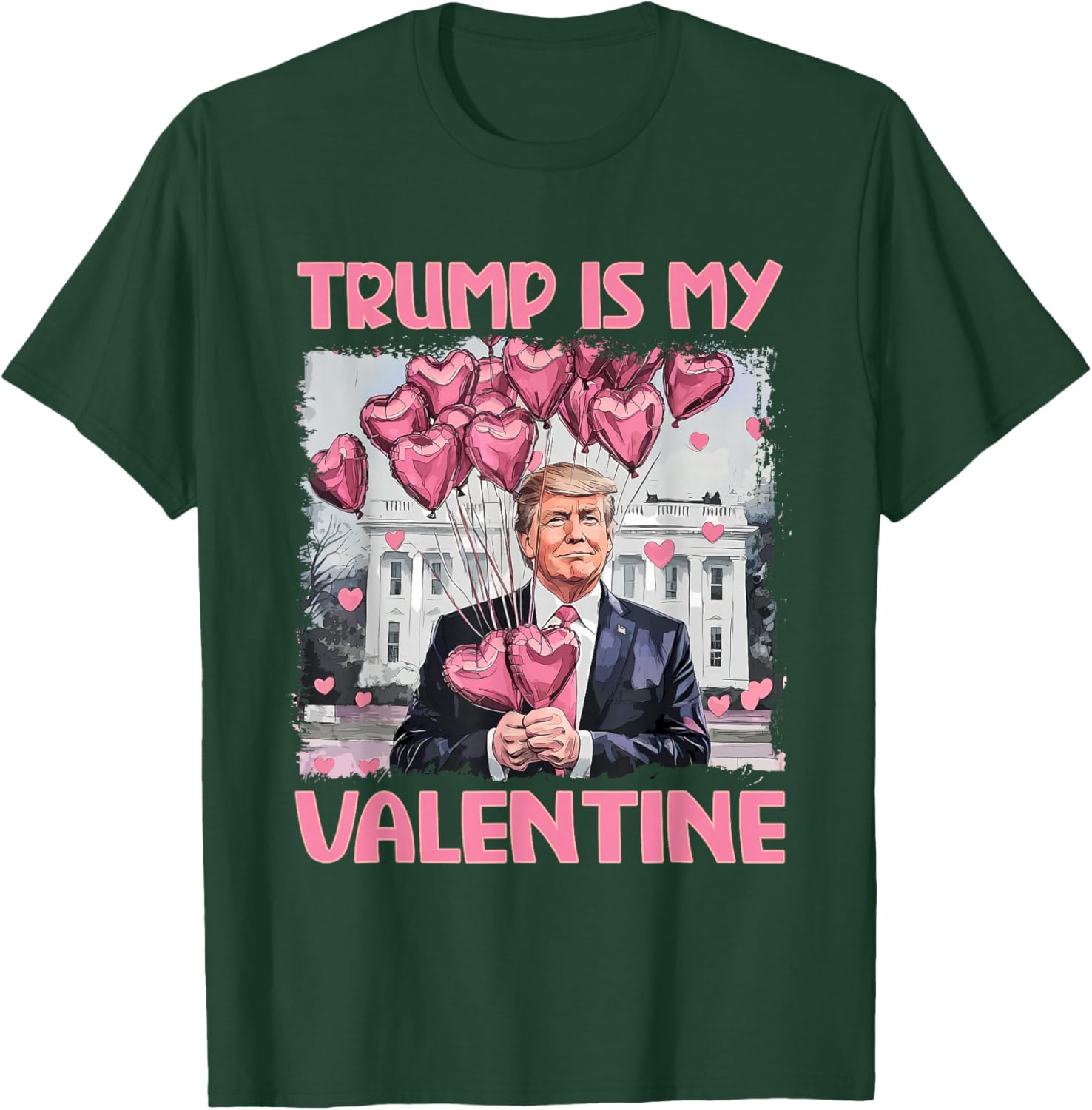 Trump Is My Valentine Shirt Trump Valentine's Day T-Shirt - T-Shirt | Forest