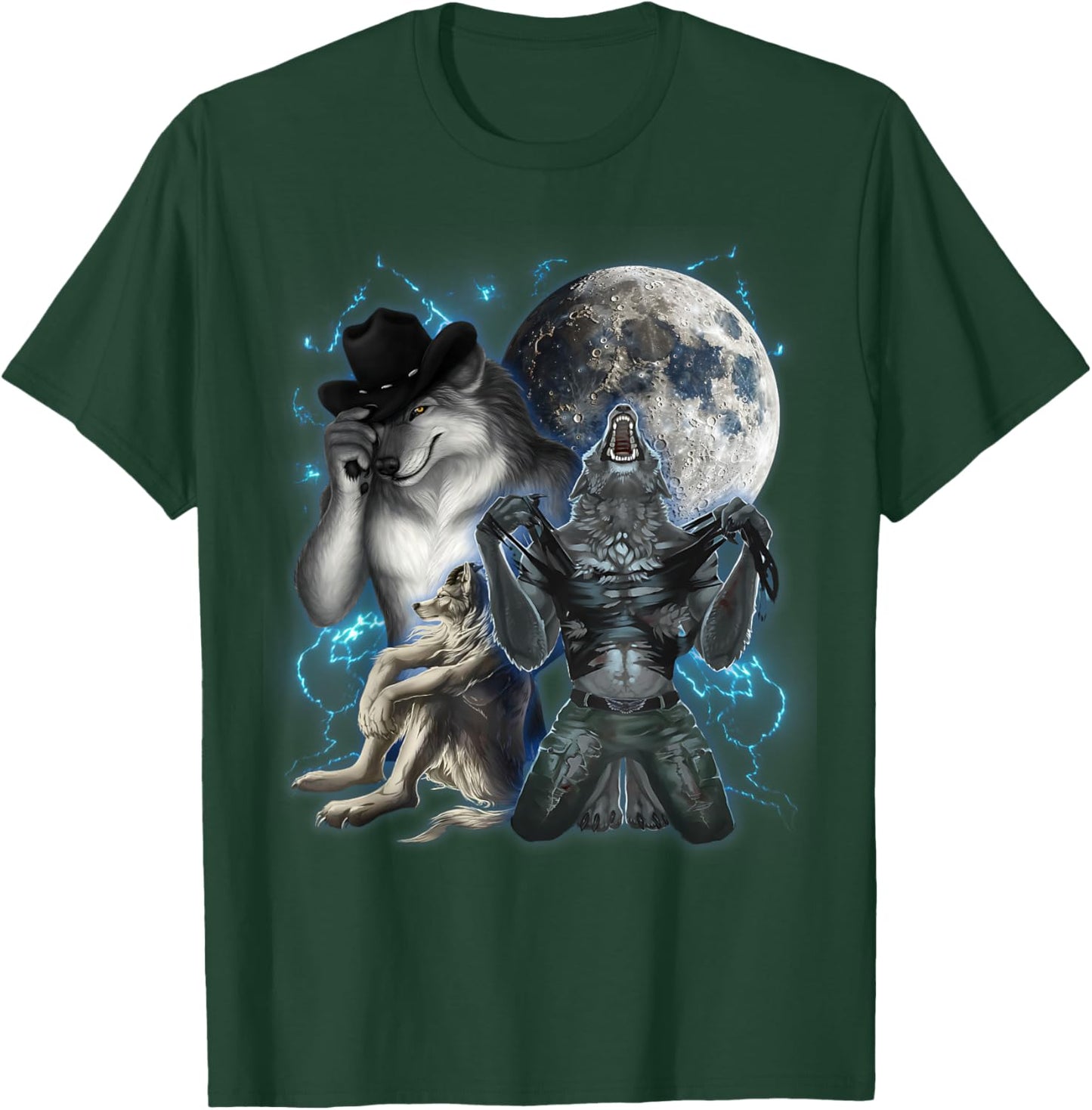 Cringe Alpha Wolf T-Shirt - T-Shirt | Forest