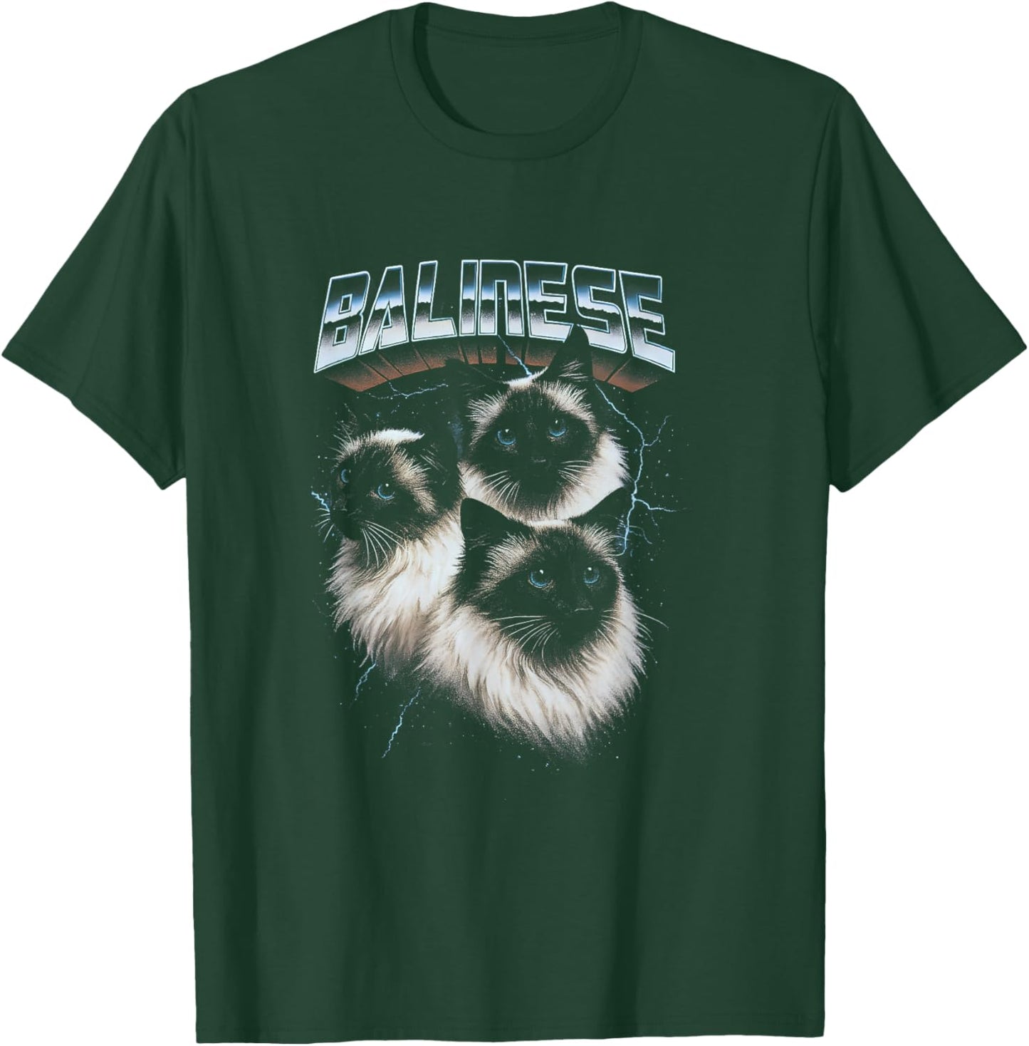 Cosmic Balinese Cats T-Shirt - T-Shirt | Forest