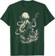 Guitar Player Octopus Heavy Metal Head Funny Guitarist T-Shirt - T-Shirt | Forest