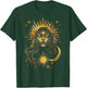 Mystic Sun and Moon Woman Mystical Flowers Aesthetic T-Shirt - T-Shirt | Forest