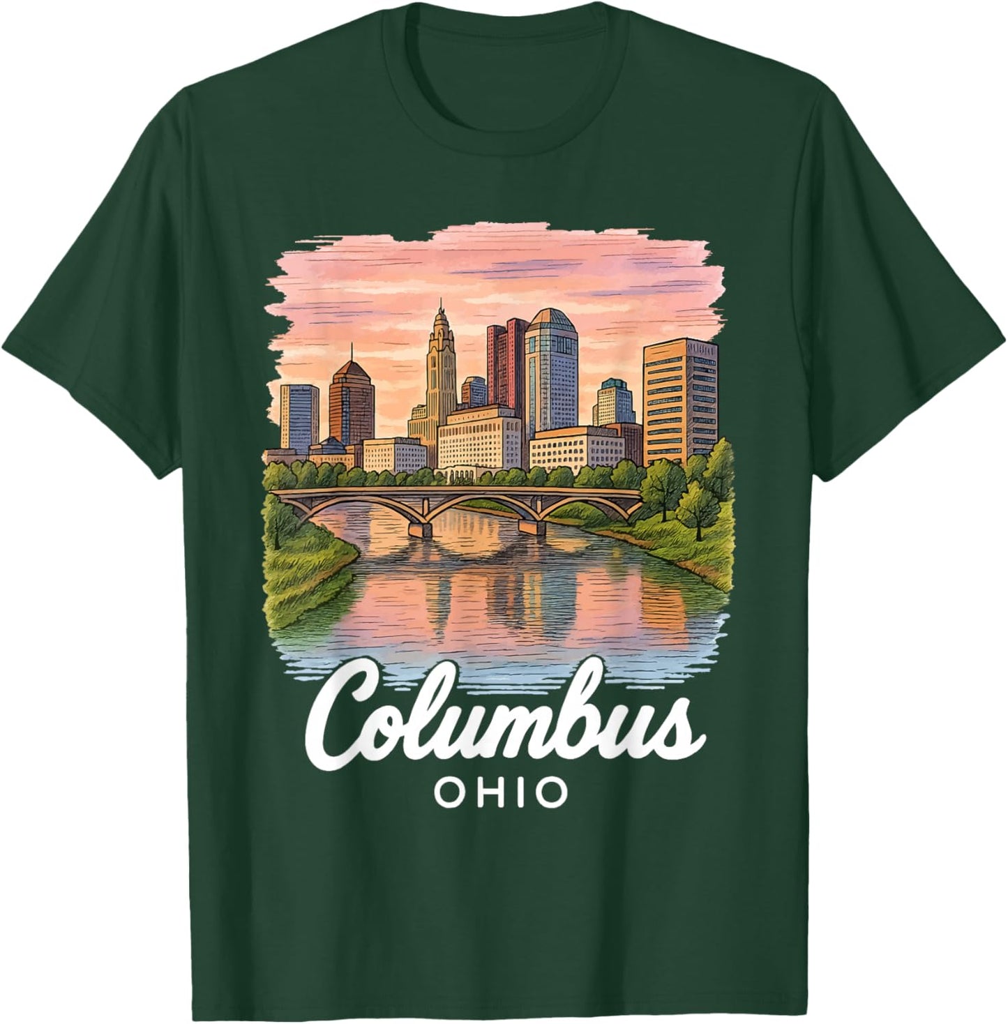 Columbus Ohio T-Shirt - T-Shirt | Forest