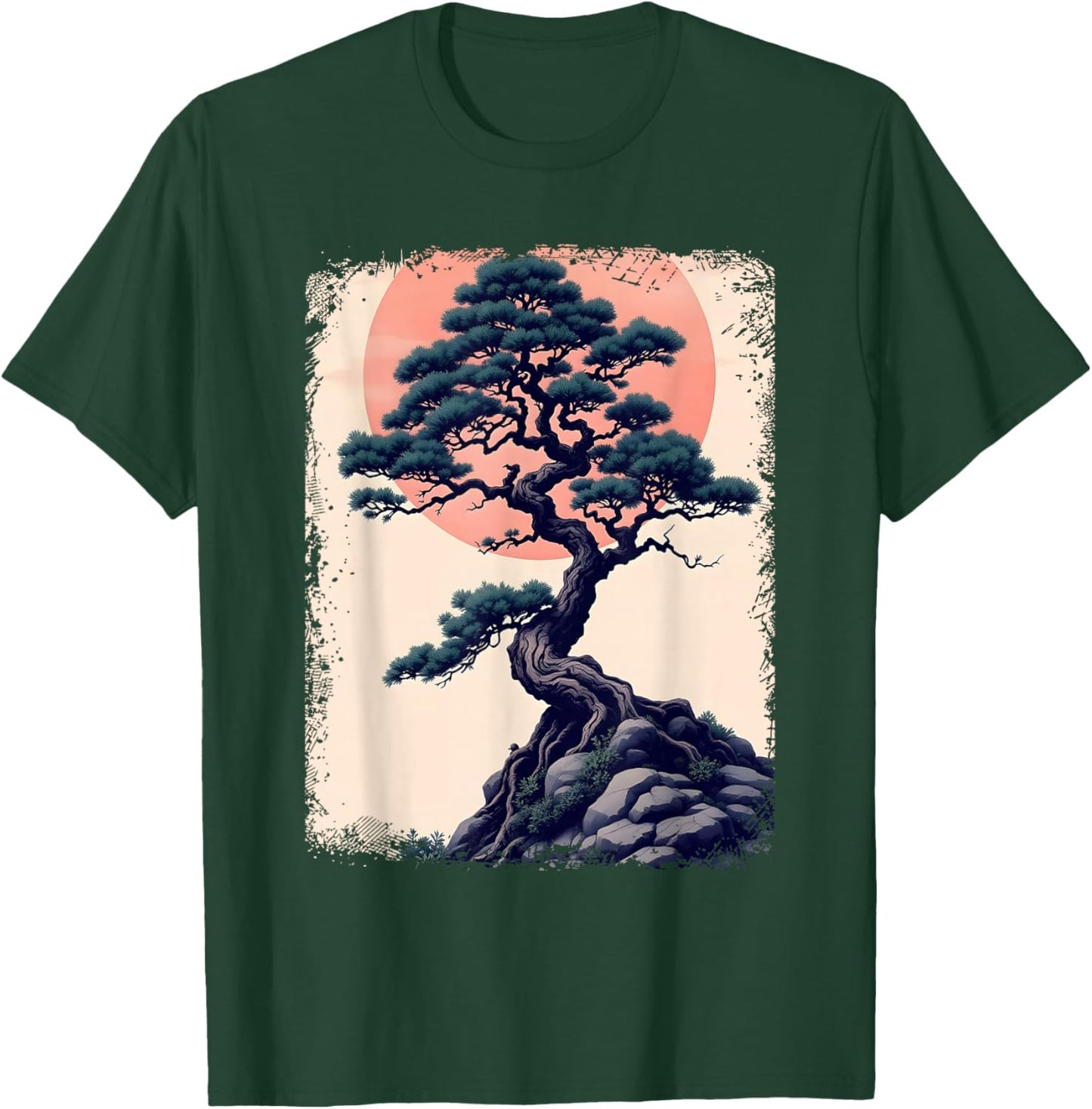 Bonsai Tree Japanese Gardening Japan Botanic Men Women T-Shirt - T-Shirt | Forest