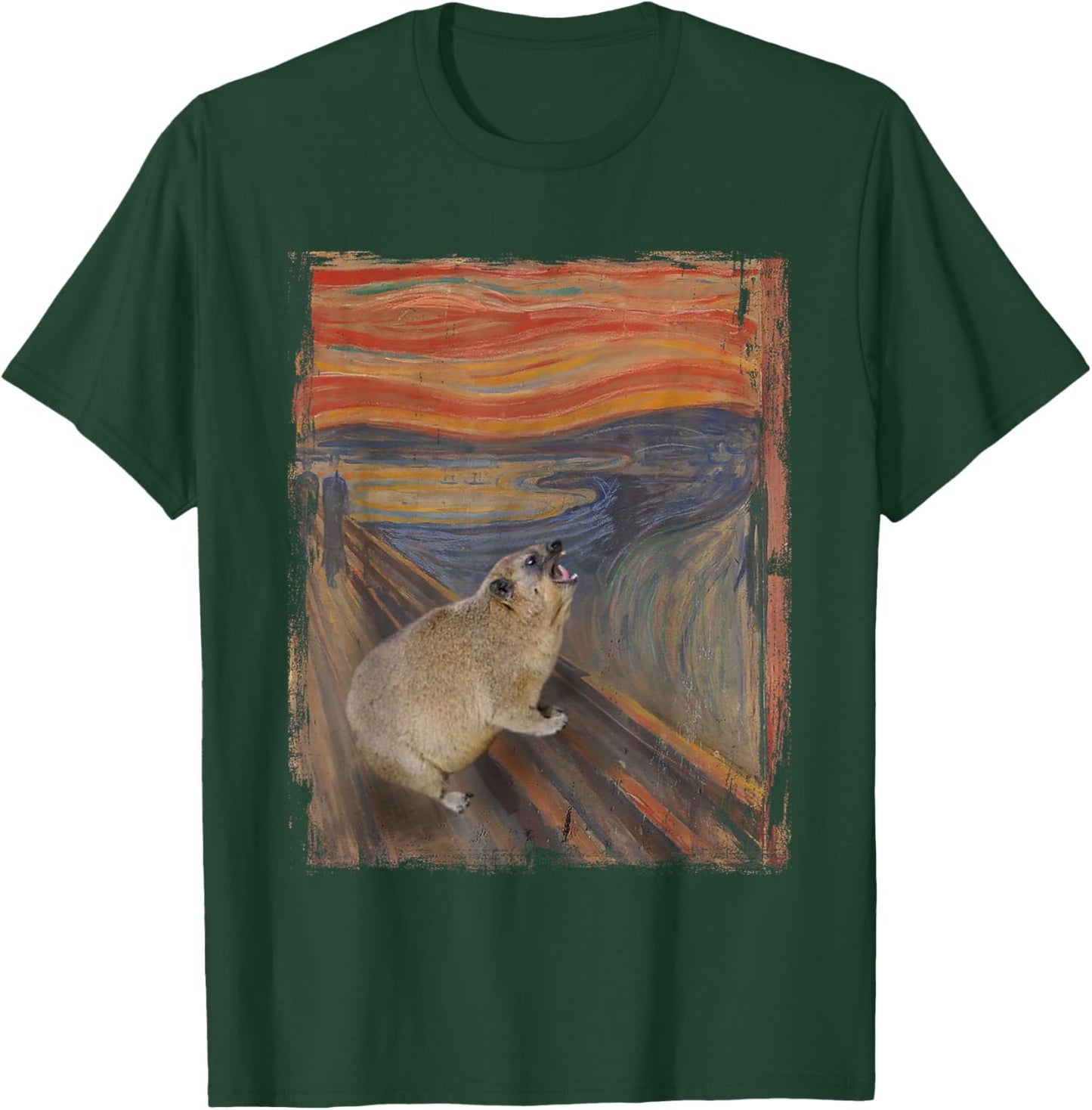 Hyrax Scream Meme Vintage Awawa Hyrax Lover T-Shirt - T-Shirt | Forest
