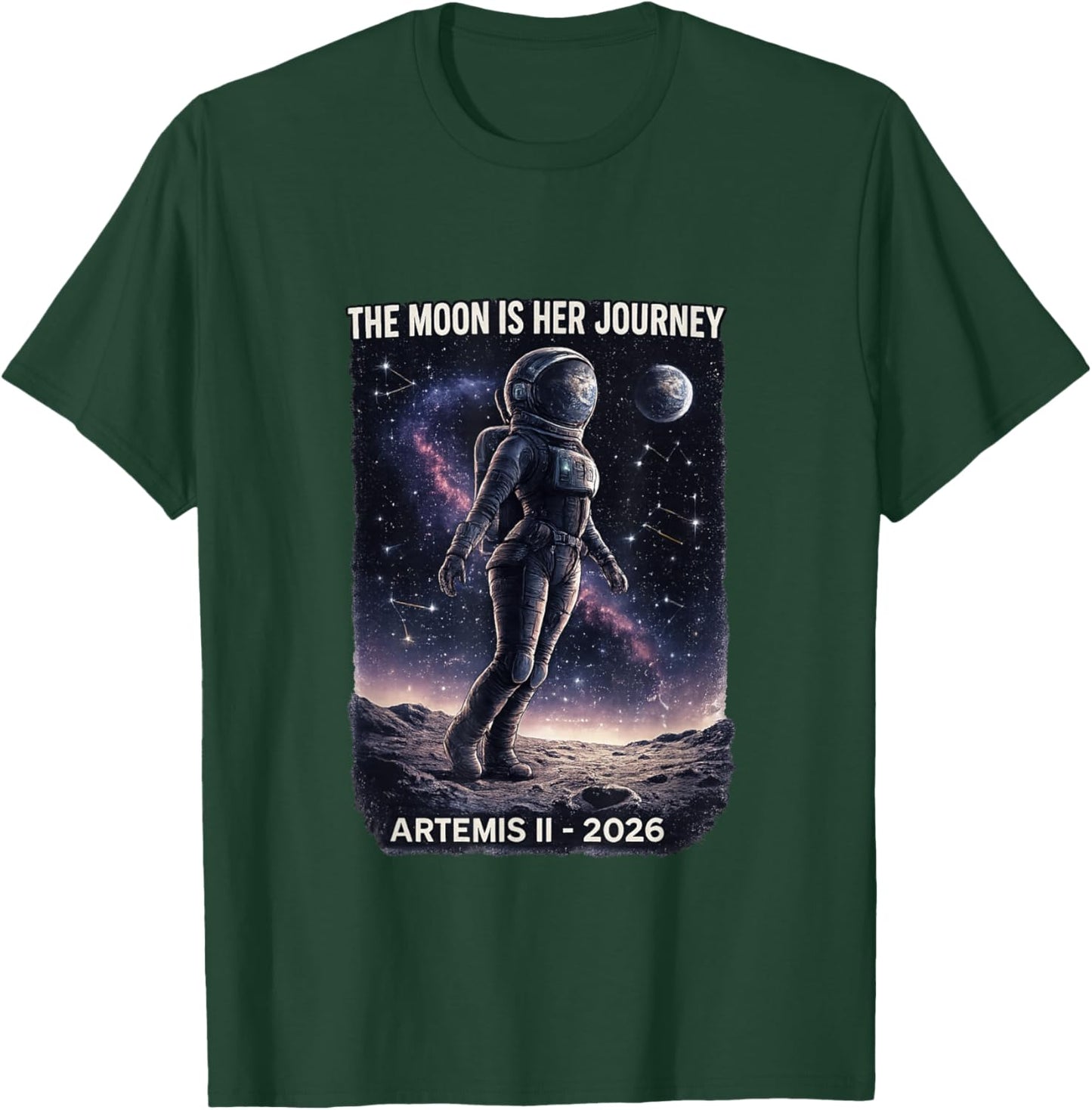 Artemis 2 Space Damen Mädchen T-Shirt - T-Shirt | Forest