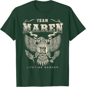 Team Maren Lifetime Member - Maren Name T-Shirt - T-Shirt | Forest
