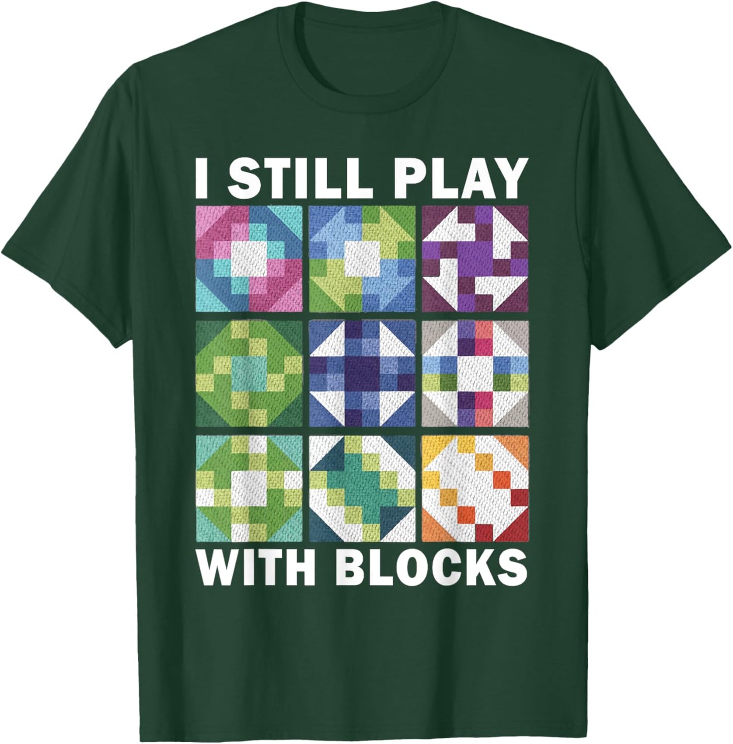 Funny Quilting Art Quilting Sewing Lover Quilter T-Shirt - T-Shirt | Forest