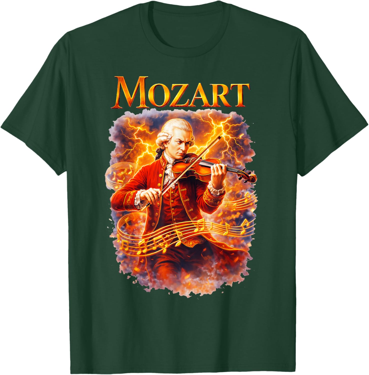Wolfgang Amadeus Mozart Composer T-Shirt - T-Shirt | Forest