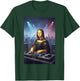 Funny Parody Mona Lisa DJ Party Crowd Art Design T-Shirt - T-Shirt | Forest