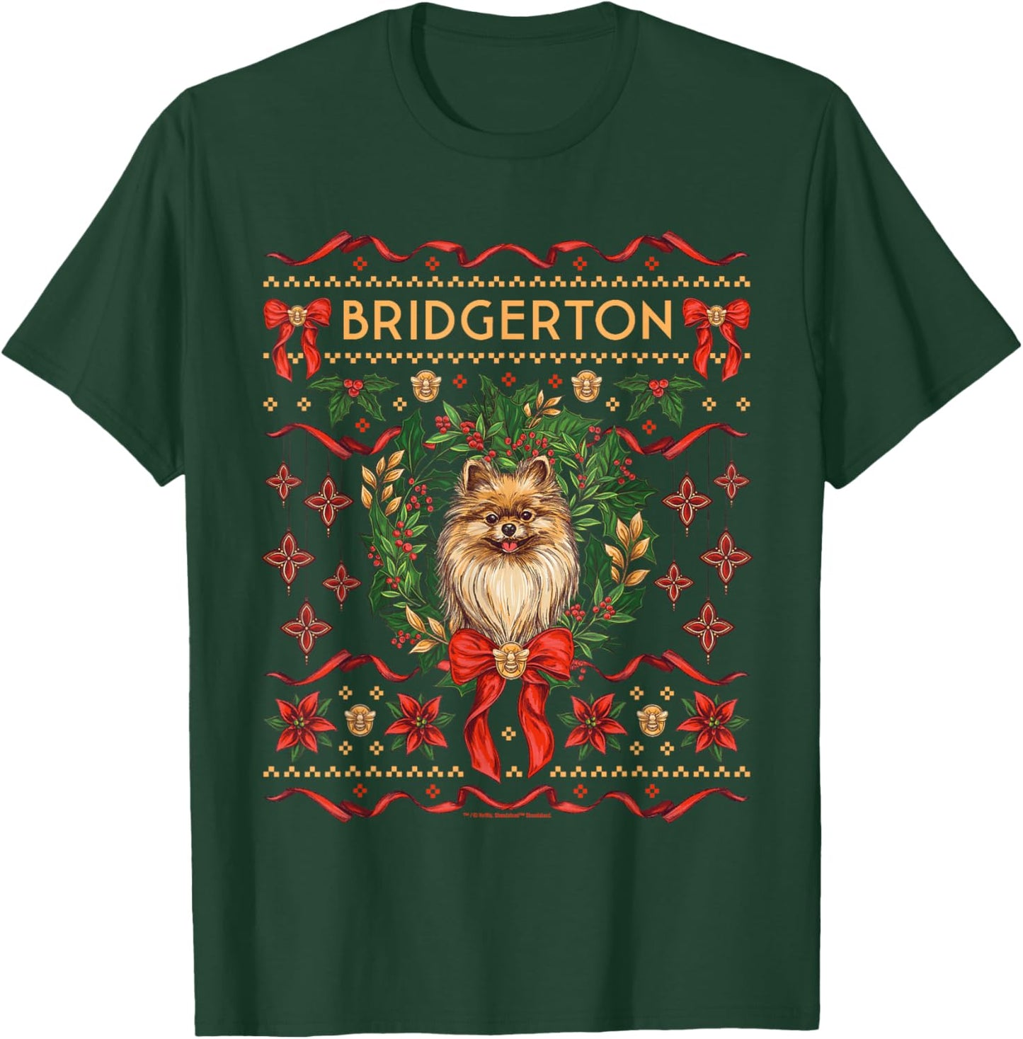 Bridgerton Christmas Officially Licensed T-Shirt - T-Shirt | Forest
