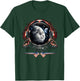 Cool Astronaut with Reflections of Earth and Moon T-Shirt - T-Shirt | Forest