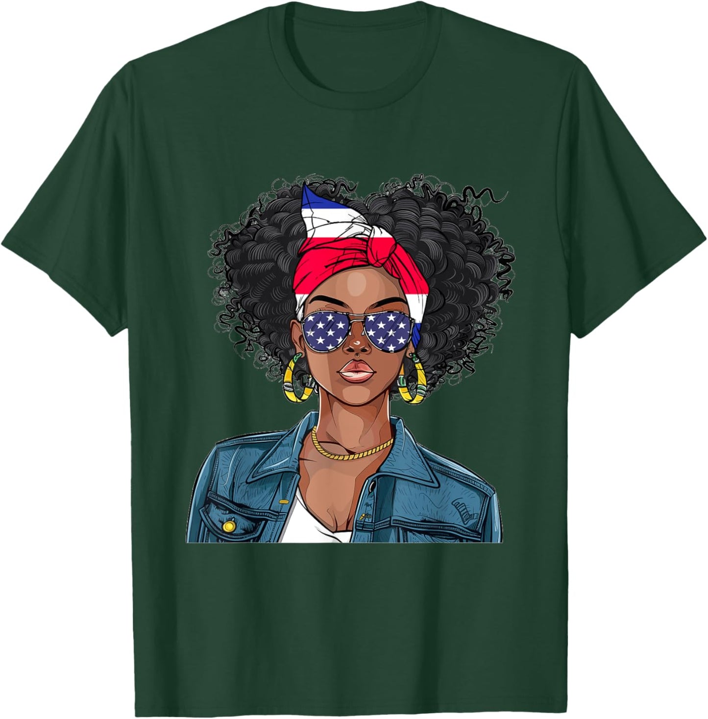 Costa Rican Flag Souvenirs Woman Dress American Costa Rica T-Shirt - T-Shirt | Forest