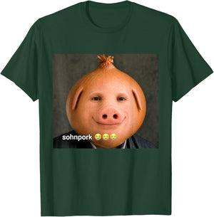 Funny Sohnpork Sonion John Pork Brainrot Meme T-Shirt - T-Shirt | Forest