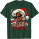 Black African Girl Melanin Christmas Santa Xmas T-Shirt - T-Shirt | Forest