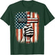 American USA Flag Christian Cross Jesus 4th of July T-Shirt - T-Shirt | Forest