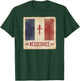 Résistance Free France Flag with Cross of Lorraine 1940-1944 T-Shirt - T-Shirt | Forest