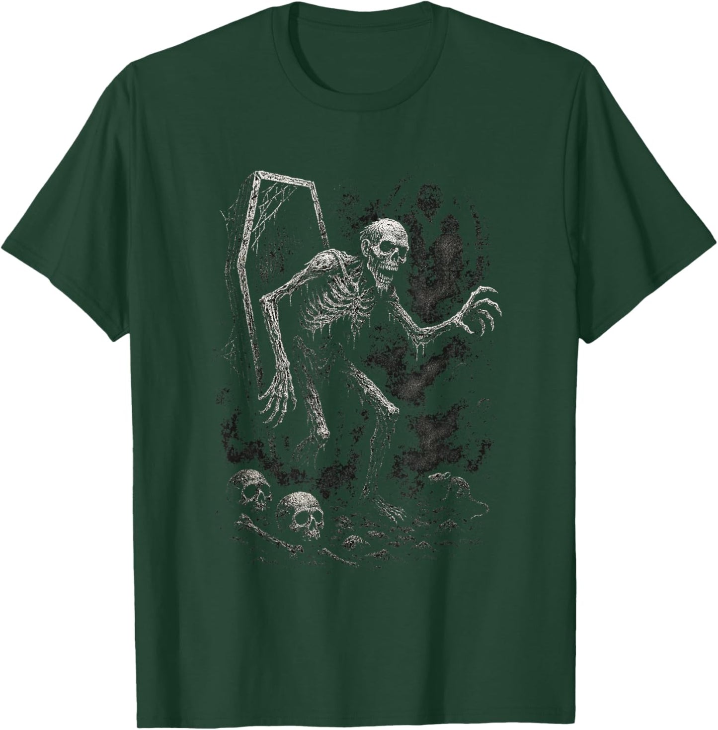 Undead Awakening Horror Emo Goth Alt Deathcore Dark Art T-Shirt - T-Shirt | Forest