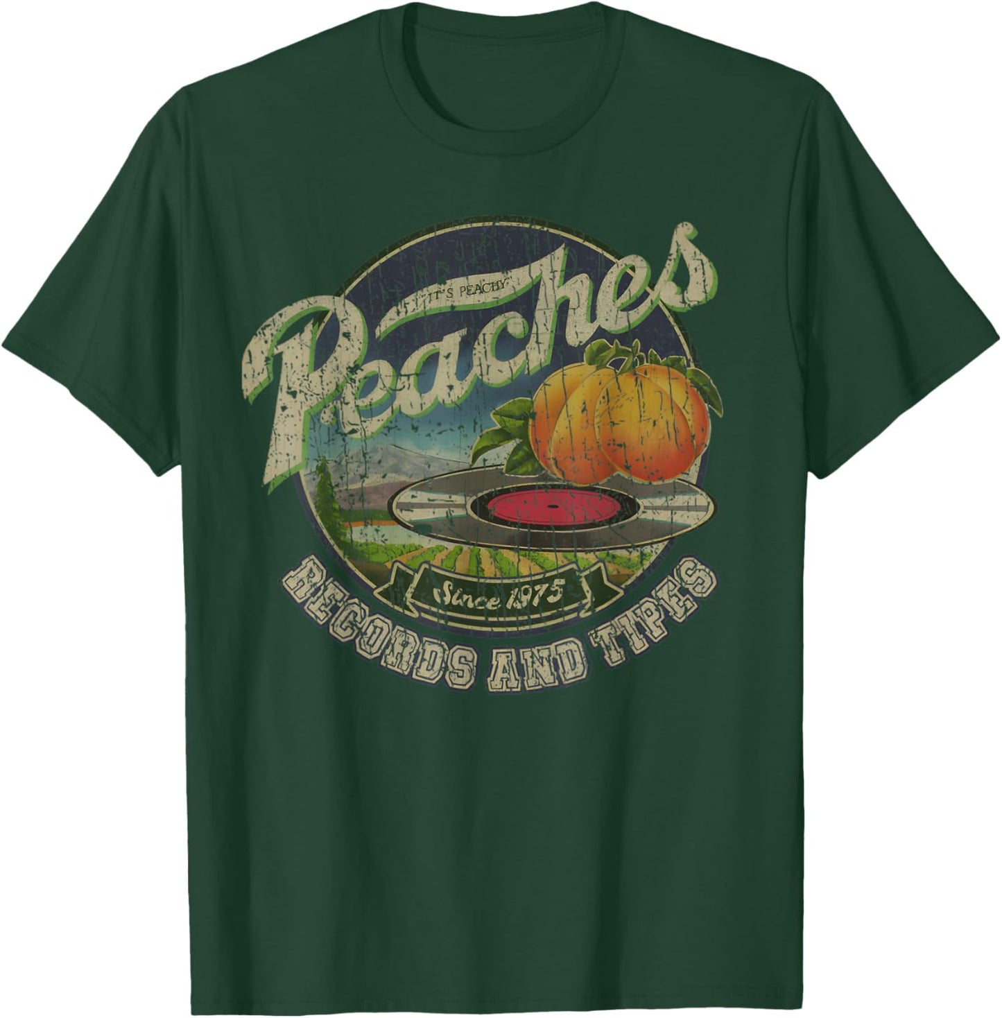 RETRO STYLE Peaches Records 70S Tapes T-Shirt - T-Shirt | Forest