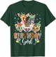Happy Birthday Girl Zoo Animals Wildlife Girls Kids Cute T-Shirt - T-Shirt | Forest