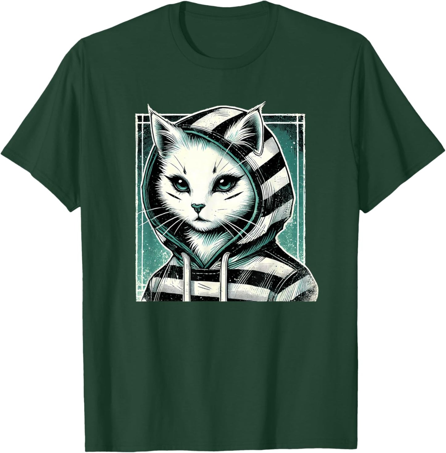 Goth Girl Emo Girl Women Gothic Goth Cat Girls Outfit T-Shirt - T-Shirt | Forest