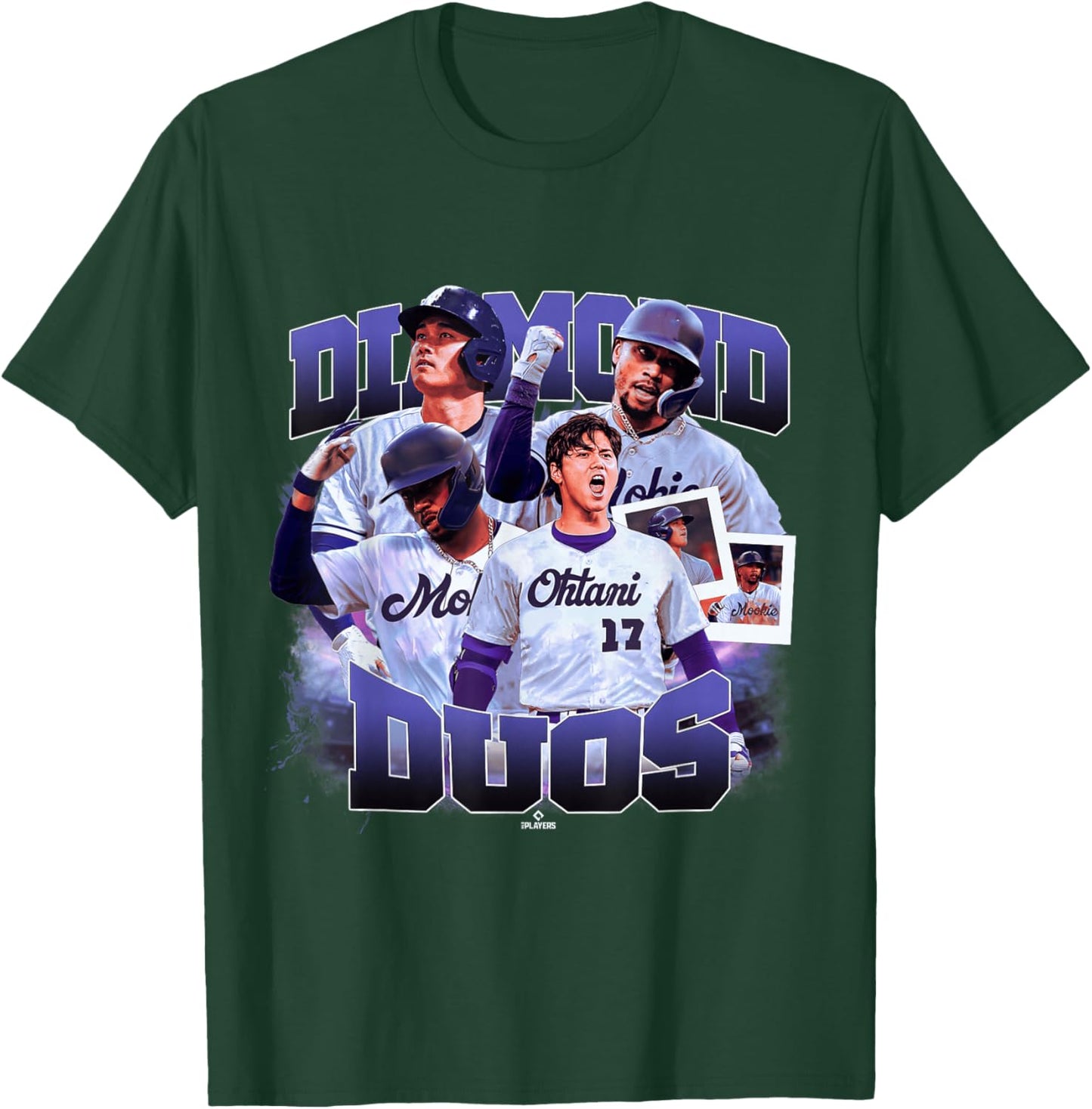 Mookie Betts & Shohei Ohtani | LA Duos | MLBDDUO4002 T-Shirt - T-Shirt | Forest